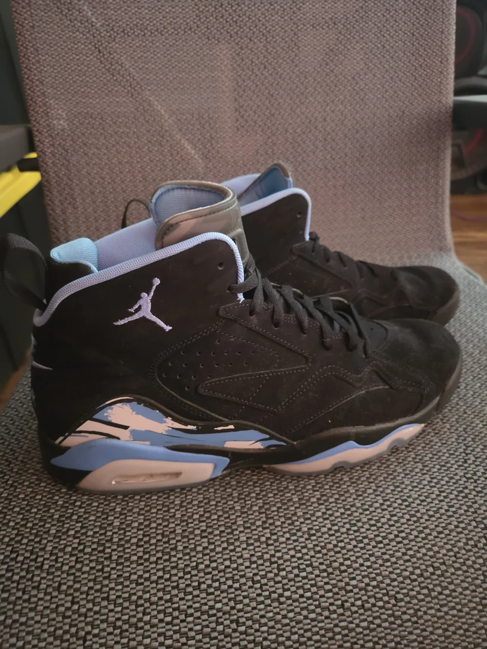 Air Jordan MVP UNC Jumpman University Blue Black Shoes DZ4475-004 Mens 10.5